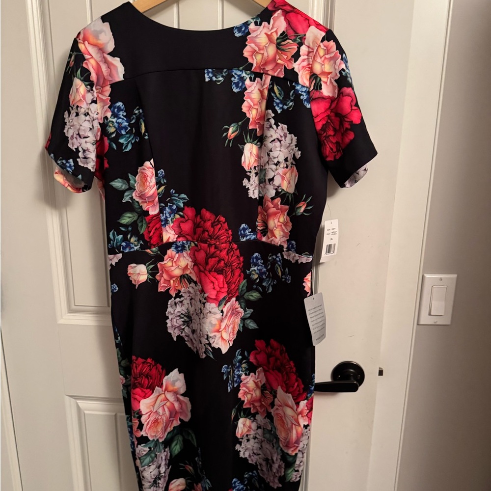 Floral Black Dress
